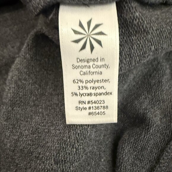 Athleta Charcoal Thumbhes Long Sleeve Soft Cozy Carma Hoodie Dress Size Small - Picture 9 of 9